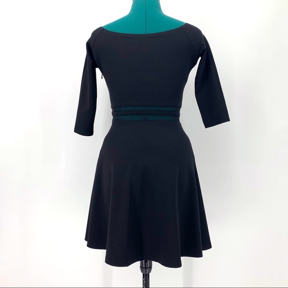 Lulu's Yes to the Mesh Black Skater Dress, XS - Picture 7 of 15